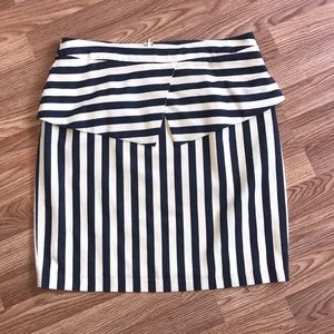 Cremiux Striped Peplum